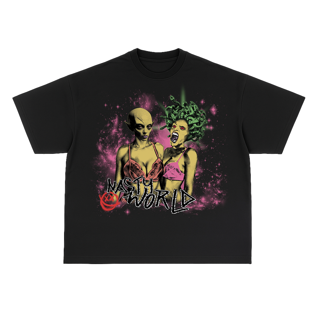 AVERAGE WOMEN TSHIRT - PINK DESIGN - BLACK